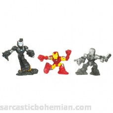 Iron Man 2 Super Hero Squad Mini Figure 3Pack HiTech Showdown Mark VI War Machine Drone B003BJNVU8